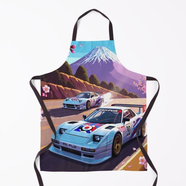 Item preview, JDM, Car, race, Japan, 80s pixel quality video game, Drift, Cherry Blossoms, Mt Fuji, Amazing, sunrise, pixelated designed and sold by tshirtart2024.