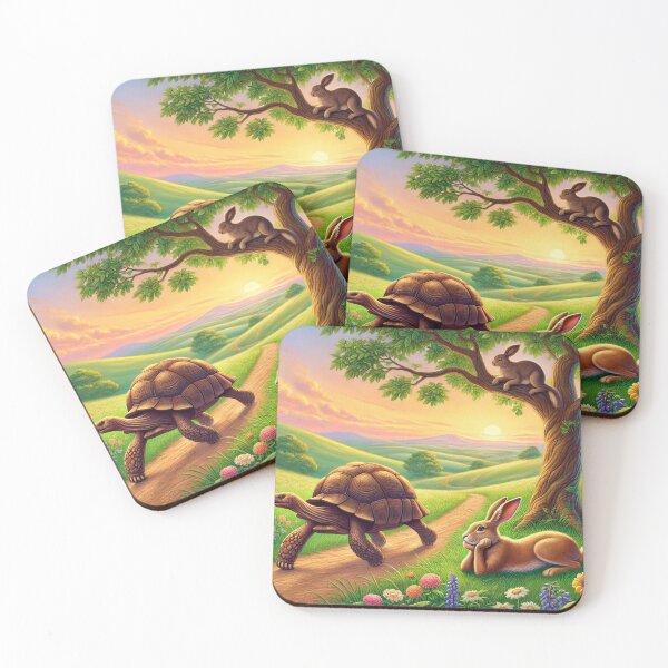 Item preview, The Tortoise and the Hare - Aesop’s Classic Myth in Art designed and sold by CreationbyNiki.
