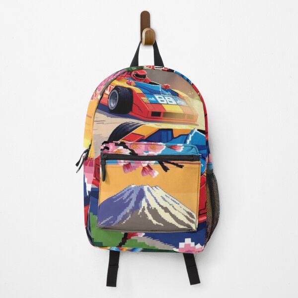 Item preview, JDM, Car, race, Japan, 80s pixel quality video game, Drift, Cherry Blossoms, Mt Fuji, Amazing, sunrise, pixelated designed and sold by tshirtart2024.
