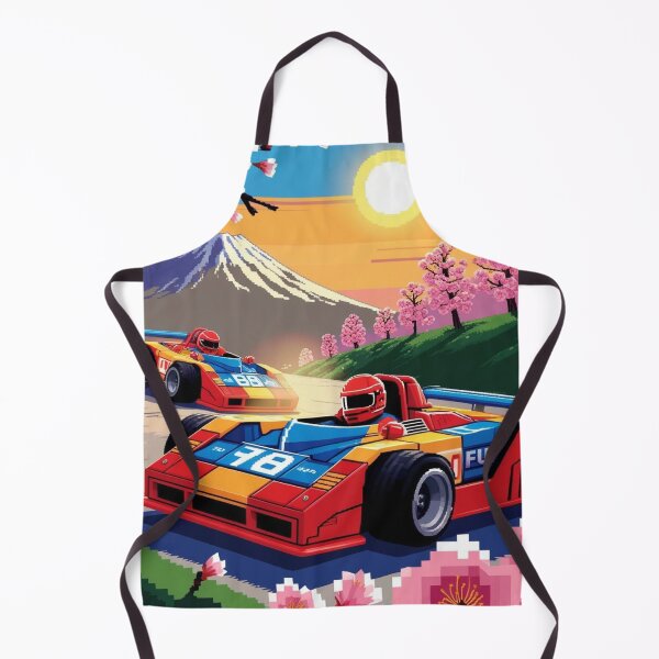Item preview, JDM, Car, race, Japan, 80s pixel quality video game, Drift, Cherry Blossoms, Mt Fuji, Amazing, sunrise, pixelated designed and sold by tshirtart2024.