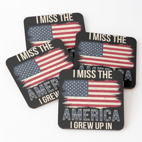 Item preview, Patriotic “I Miss the America I Grew Up In” Vintage American Flag Design designed and sold by chrstnslts.
