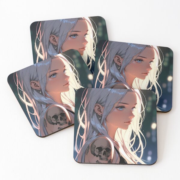 Item preview, Anime Girl Melancholic Stare Young Woman designed and sold by ART ATTACK ZONE.