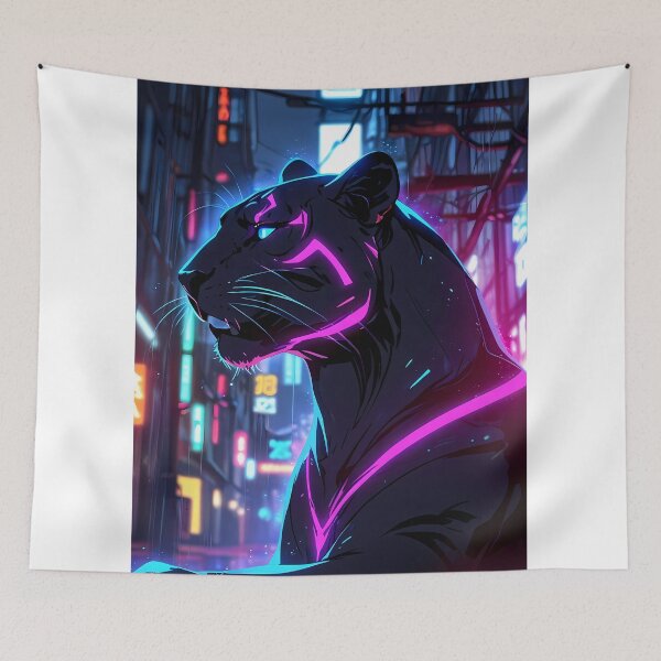 Item preview, Cyberpunk Neon Roar Panther Lights designed and sold by ART ATTACK ZONE.