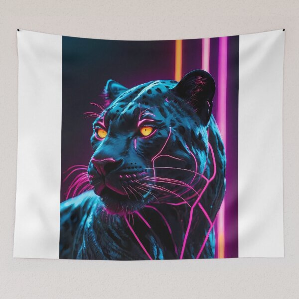 Item preview, Animal Design Neon Roar Panther Lights designed and sold by ART ATTACK ZONE.