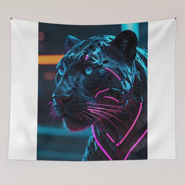 Item preview, Jungle city Neon Roar Panther Lights designed and sold by ART ATTACK ZONE.