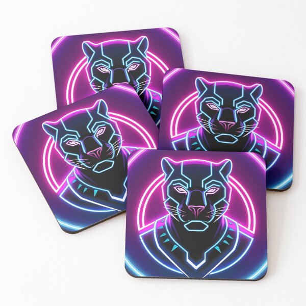 Item preview, Print Design Neon Roar Panther Lights designed and sold by ART ATTACK ZONE.