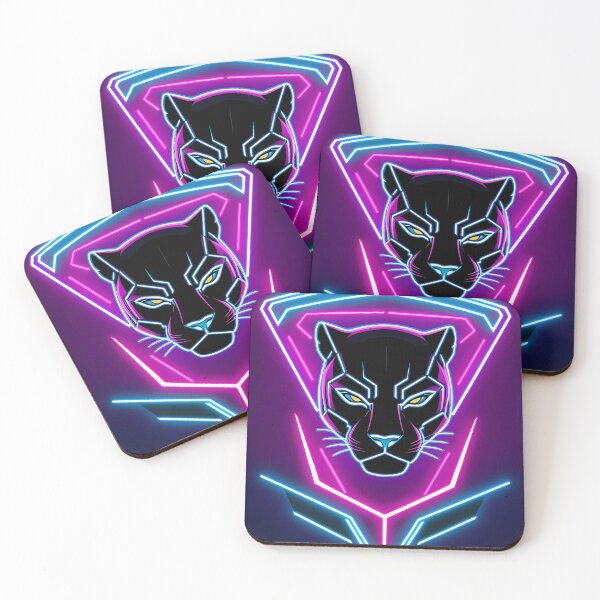 Item preview, Design Print Neon Roar Panther Lights designed and sold by ART ATTACK ZONE.
