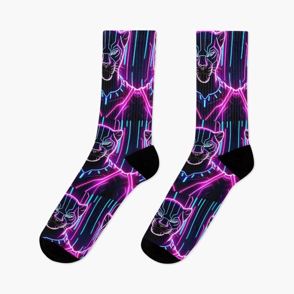 Item preview, Art Print design Neon Roar Panther Lights designed and sold by ART ATTACK ZONE.