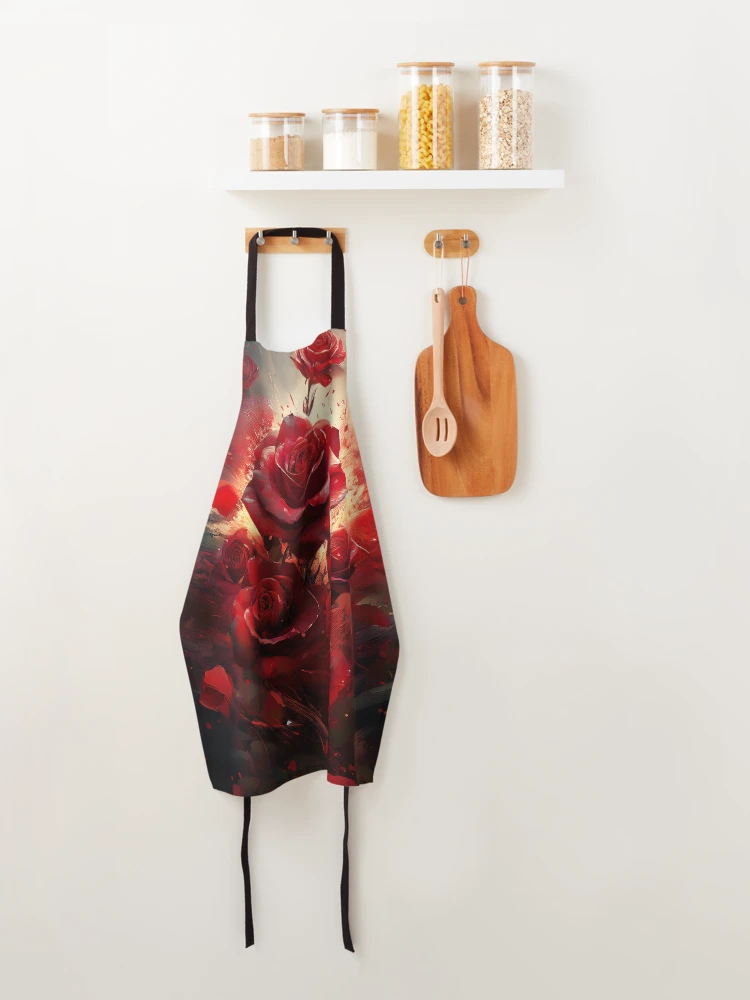 Thumbnail 4 of 6, Apron, Exploding roses designed and sold by PictureFactory.