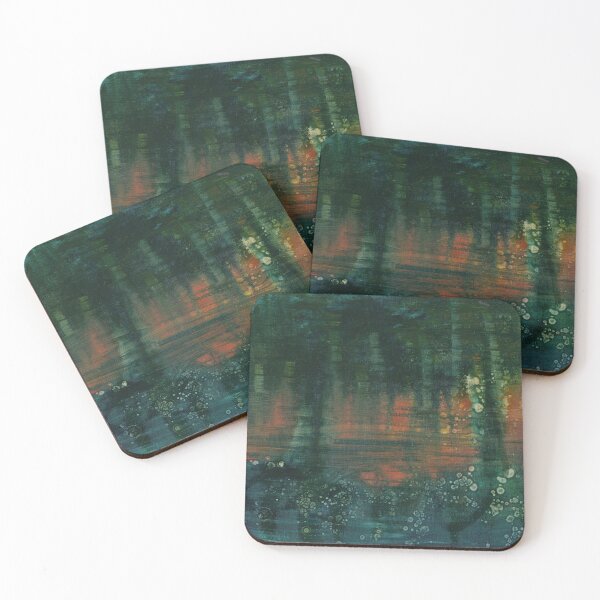 Item preview, Dark Trees Orange Sky designed and sold by ArtofJacobLang.