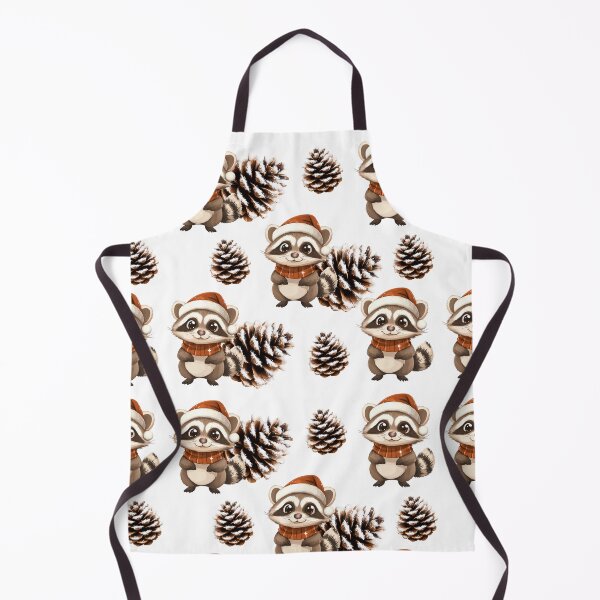 Item preview, Raccoon and pine cone pattern designed and sold by Topmel.