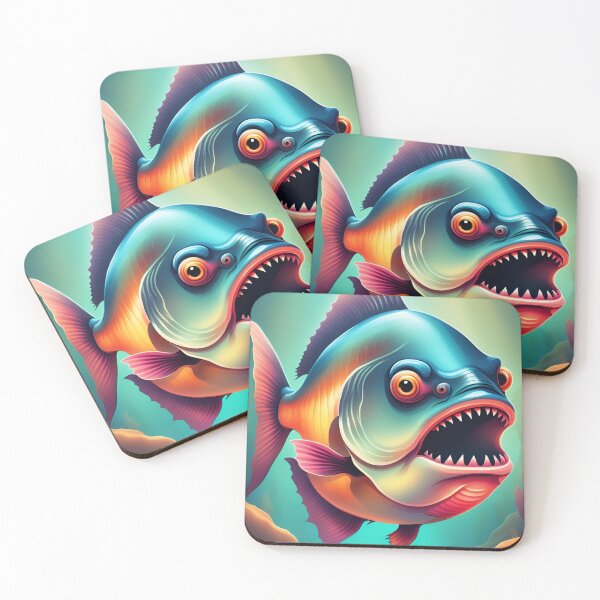 Item preview, Angry looking piranha fish designed and sold by Purr95.
