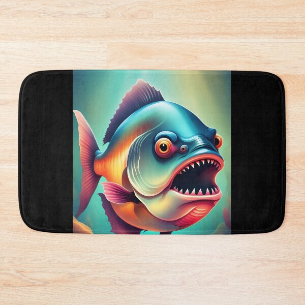 Item preview, Angry looking piranha fish designed and sold by Purr95.