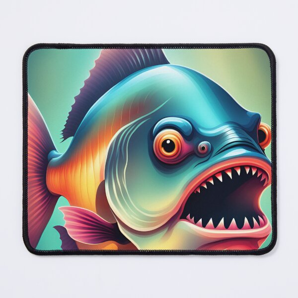 Item preview, Angry looking piranha fish designed and sold by Purr95.