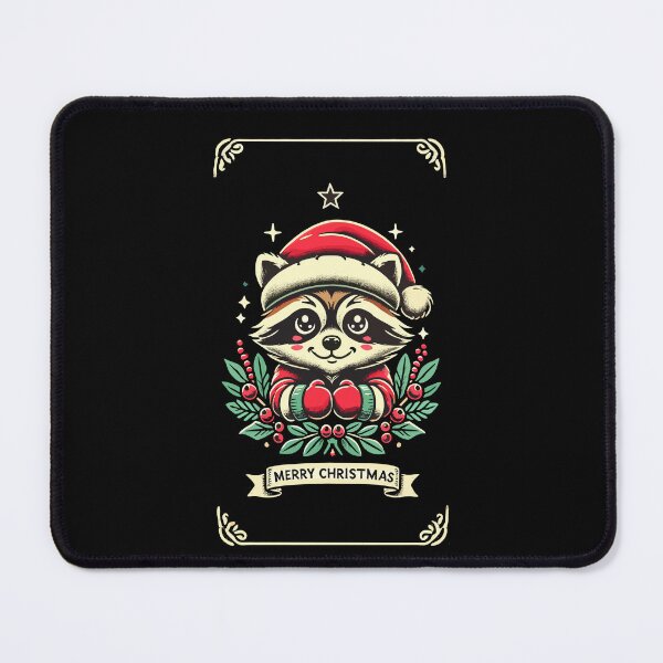 Item preview, Adorable Raccoon Merry Christmas Cheer designed and sold by LuminOrb.