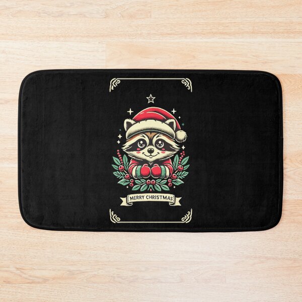 Item preview, Adorable Raccoon Merry Christmas Cheer designed and sold by LuminOrb.