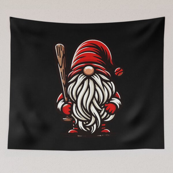 Item preview, Weihnachtlicher Baseball Gnom Zwerg Elf designed and sold by LuminOrb.