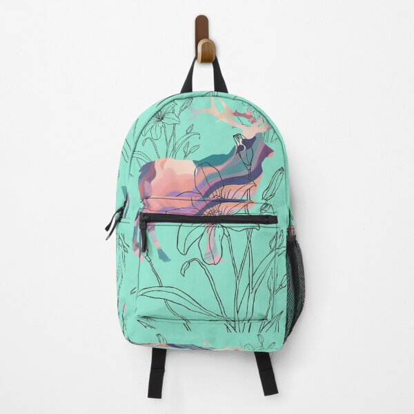Item preview, Moose Among Flowers designed and sold by Ciervo Primavera.