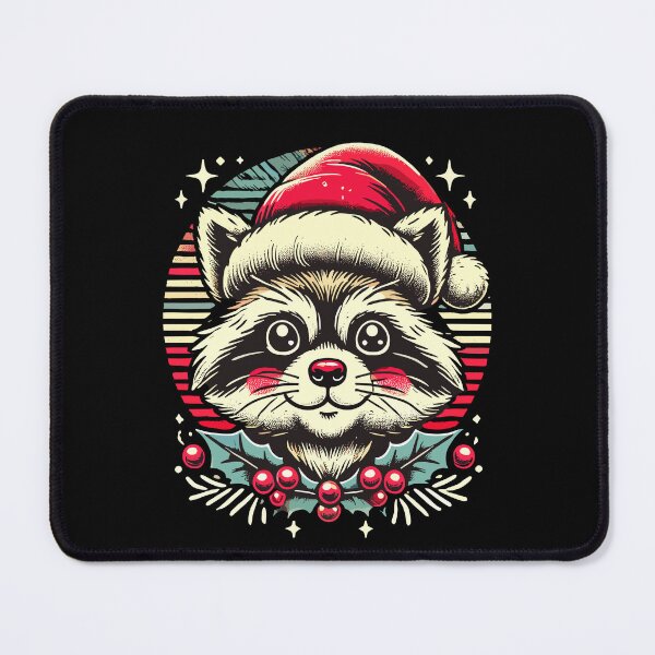 Item preview, Festive Raccoon Weihnachten Cheer designed and sold by LuminOrb.