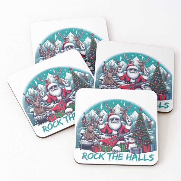 Item preview, Rockin' Santa: Rock'n'Roll Christmas Vibes designed and sold by MiszungART.