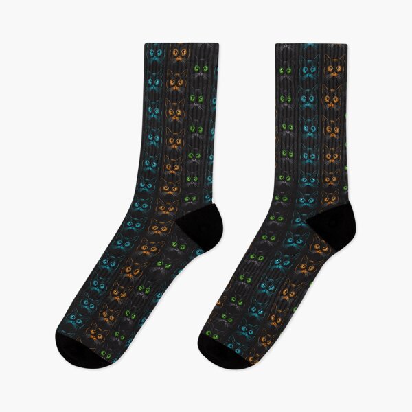 Item preview, Colorful-Eyed Cats Collection - Minimalist Art - Original Design designed and sold by ObjCrea123.