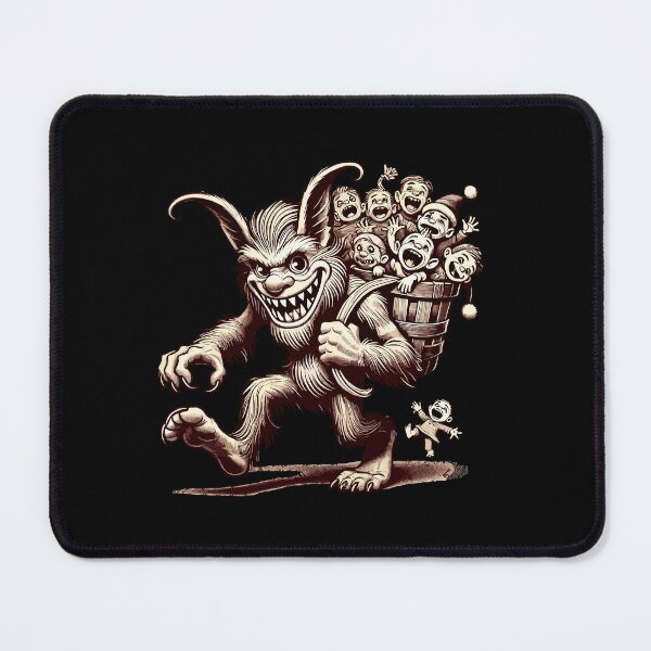 Item preview, Krampus Carries Screaming Children Happy designed and sold by LuminOrb.