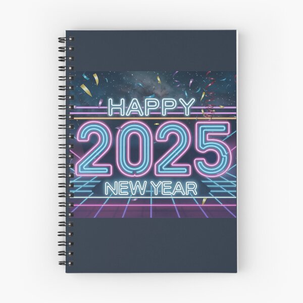 Item preview, Happy New Year 2025 Retro Neon Sign  designed and sold by darkskydelights.