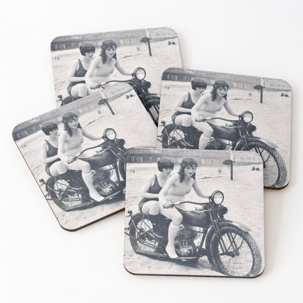 Item preview, 1920s Flappers Riding Motorcycle designed and sold by RickE.