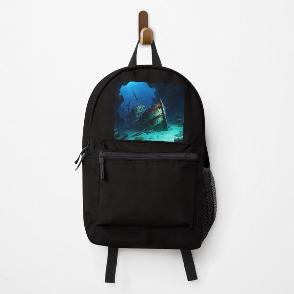 Item preview, iron boat sunk at the bottom of the sea designed and sold by AA-designstore.
