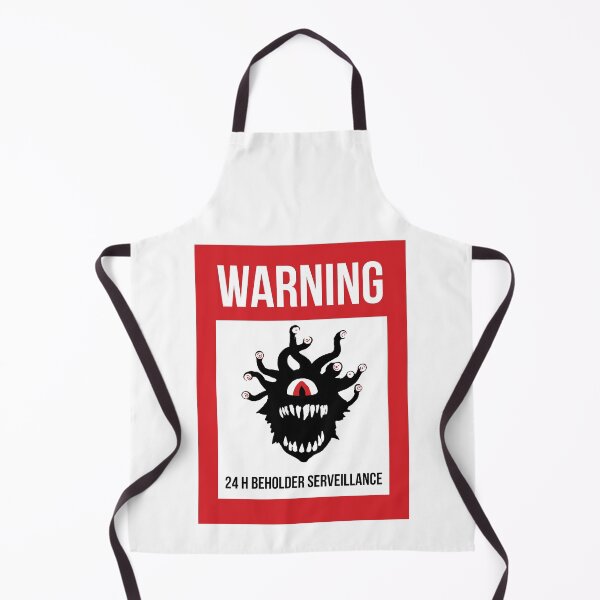 Item preview, Warning 24 hours surveilance. For D&D fans  designed and sold by Goth-It-Covered.