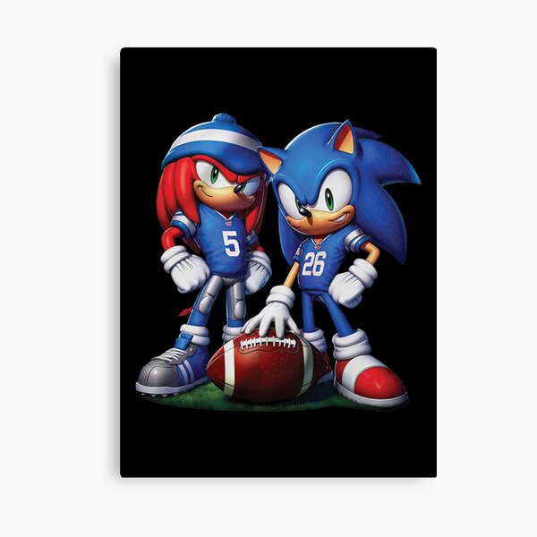Item preview, Sonic and Knuckles Detroit Football designed and sold by Judestudio.