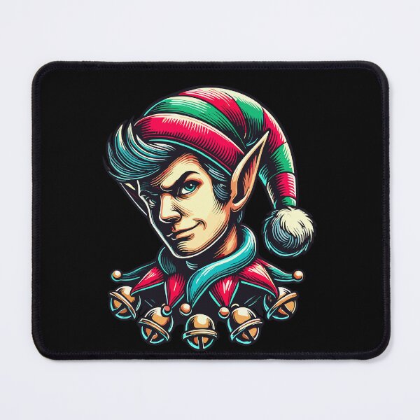 Item preview, Naughty Christmas Elf With Bells designed and sold by LuminOrb.
