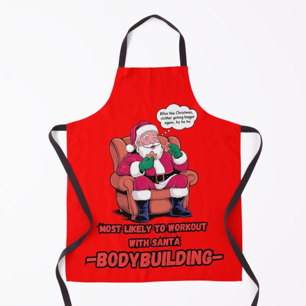 Item preview, Most Likely To Workout With Santa Santa bodybuilding designed and sold by Piotr Rosiak.