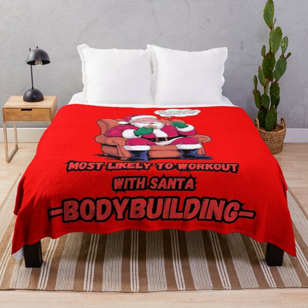 Item preview, Most Likely To Workout With Santa Santa bodybuilding designed and sold by Piotr Rosiak.