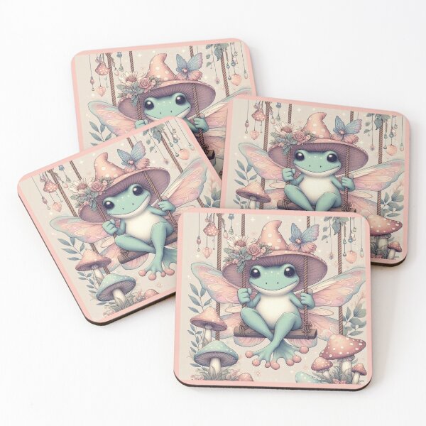 Item preview, Cute fairy frog in the fairy garden, faiycore design designed and sold by coloursforkids.