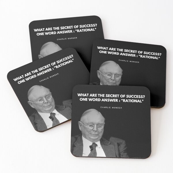Item preview, Charlie Munger Quote Portrait designed and sold by SuccessInsanity.