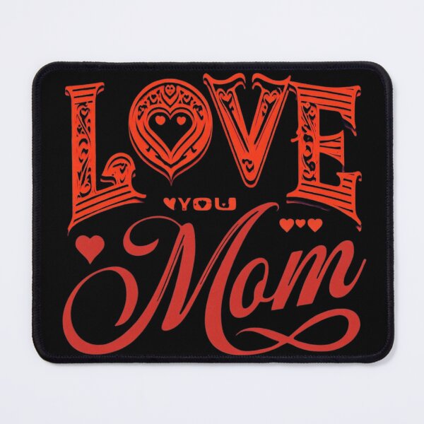 Item preview, Love for mom, typographic elegance designed and sold by PrintSparkle.