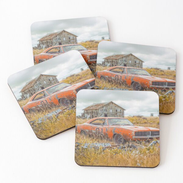 Item preview, Old General Lee behind Uncle Jesse's Barn designed and sold by AngelottiCR.