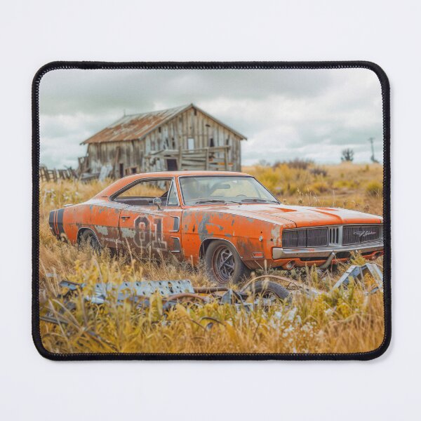 Item preview, Old General Lee behind Uncle Jesse's Barn designed and sold by AngelottiCR.