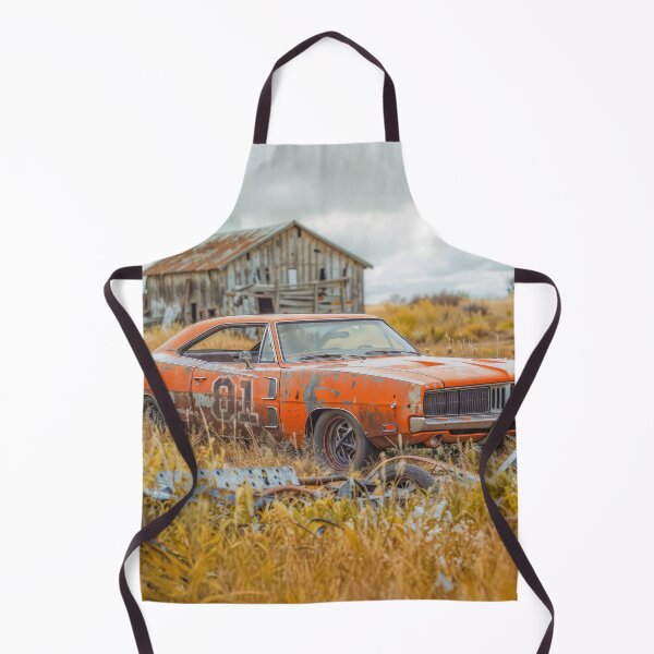 Item preview, Old General Lee behind Uncle Jesse's Barn designed and sold by AngelottiCR.