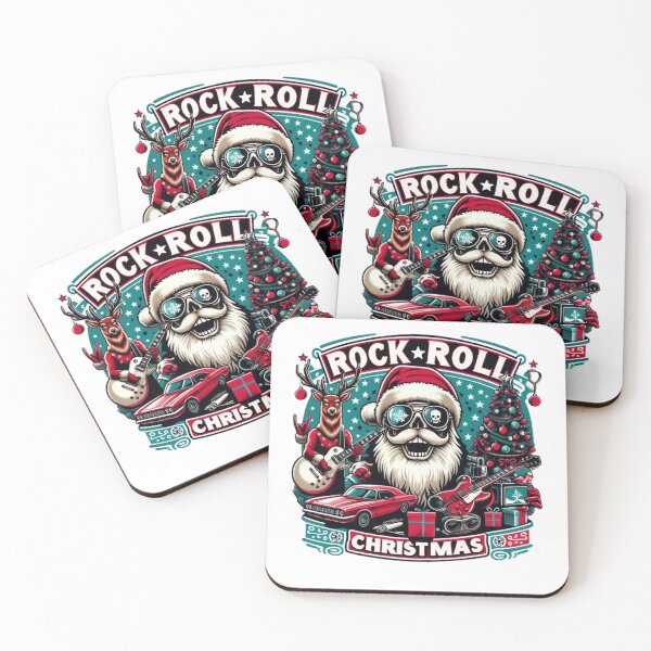 Item preview, Rockin' Santa: Rock'n'Roll Christmas Vibes designed and sold by MiszungART.
