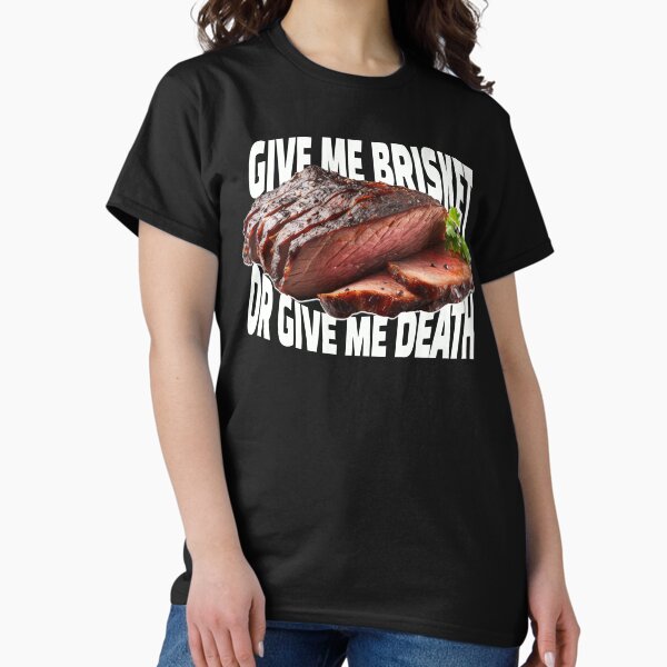 Vista previa del artículo con la obra «Dame pechuga o dame la muerte Funny Foodie», diseñado y vendido por The Masked Designer.