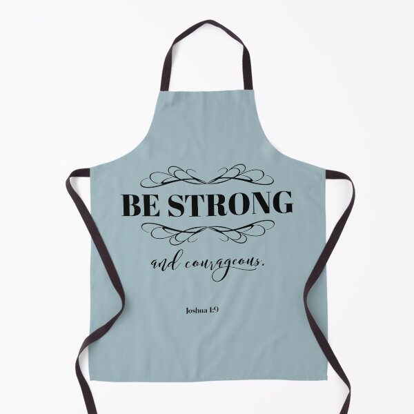 Item preview, Be Strong and Courageous, Joshua 1:9 Christian Bible Verse Typography designed and sold by Our Bible Journey.