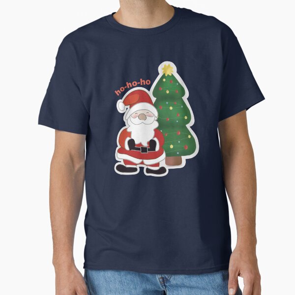 Santa Claus and Christmas Tree Classic T-Shirt