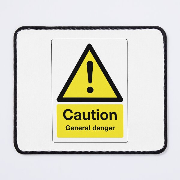 Item preview, Caution: General Danger Sign (on white) designed and sold by STUDIO-72.