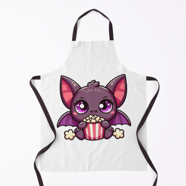 Item preview, bat eating popcorn designed and sold by Eternalski.