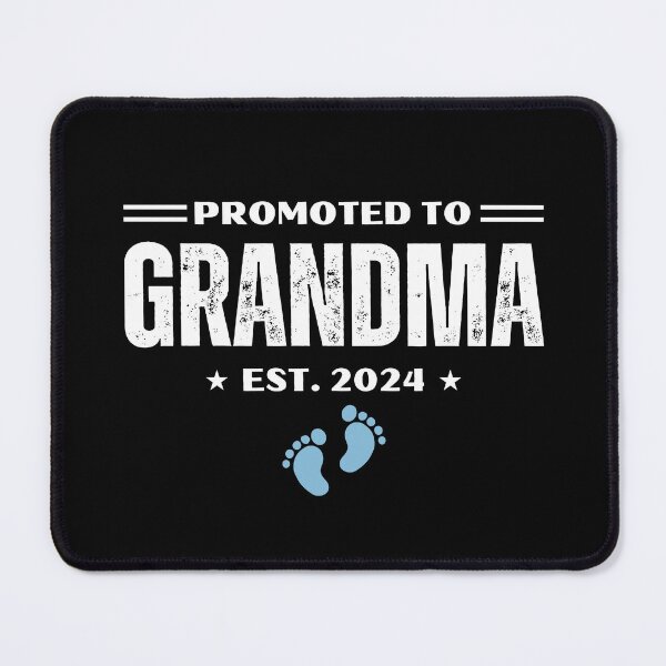 Item preview, Promoted to Grandma Funny New Grandmother Gift Baby boy newborn designed and sold by MouDantArts.