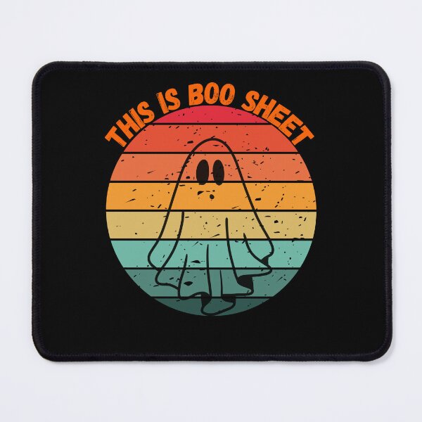 Item preview, This Is Boo Sheet Retro Ghost Halloween designed and sold by JRsmail.
