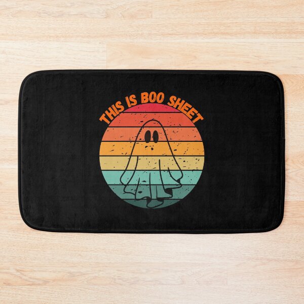 Item preview, This Is Boo Sheet Retro Ghost Halloween designed and sold by JRsmail.
