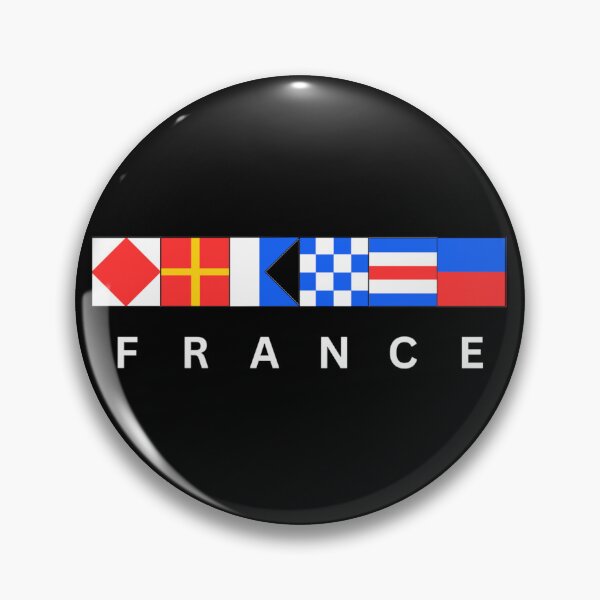 Item preview, Naval flag code France designed and sold by TideThreadsUK.